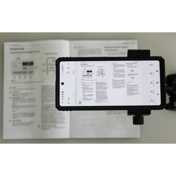 CamStand ® ScanBoard GTMMS - Desktop Scanner for Your Smartphone - Light Blue
